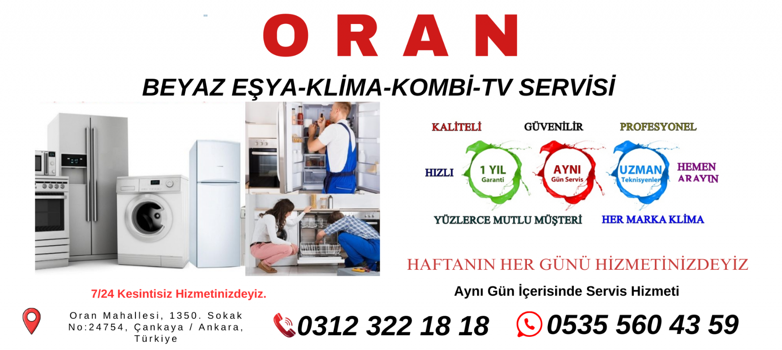 macunköy Beyaz Eşya Servisi